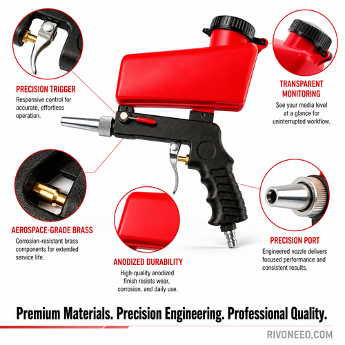 Portable Pneumatic Sand Blaster Gun – Rust Removal