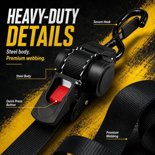 Auto Retractable Ratchet Straps