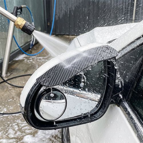 Adjustable Blind Spot Mirrors with Rain Visor