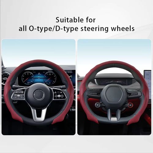 5D Nappa Leather Steering Wheel Protector