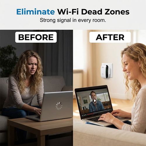 Wi-Fi signal repeater and booster with speed of 300 Mbs