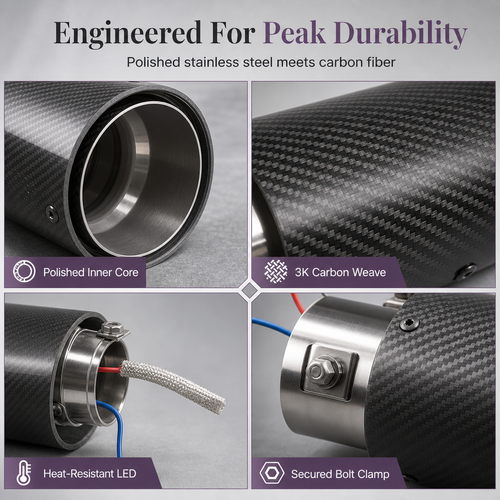 Universal LED Car Exhaust Pipe