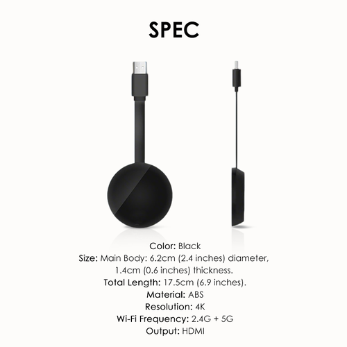 Wireless HDMI Dongle 4K