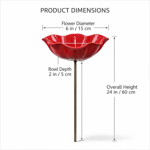 Handmade Metal Flower Garden Stake