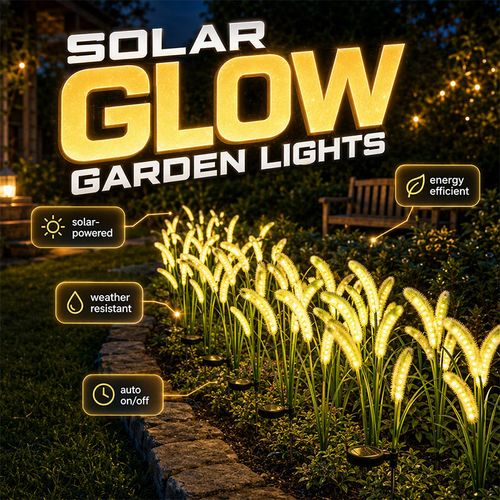 Decorative Solar Garden Lights in the Shape of a Foxtail