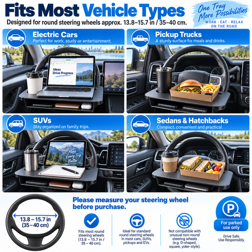 Car Steering Wheel Tray