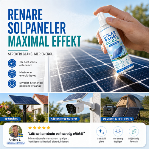 solar panel cleaning spray