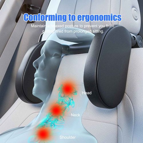 Ergonomic Adjustable Comfort Car Headrest Pillow