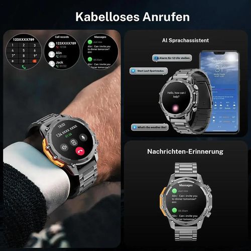 Waterproof sports and outdoor watch