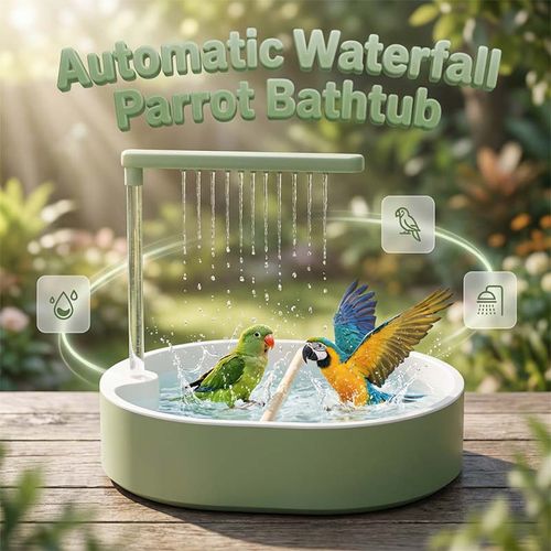 Electric Bird Bath with Rain Shower Perch – Safe