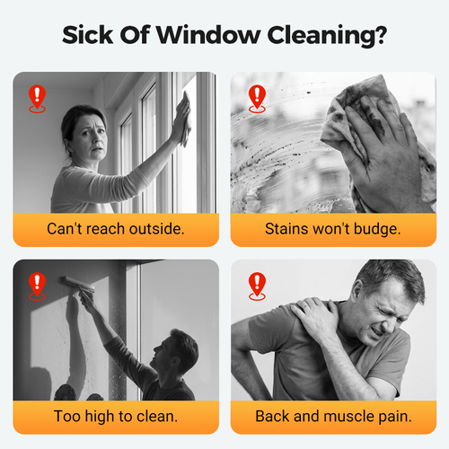Automatic Window Cleaner with Dual Spray