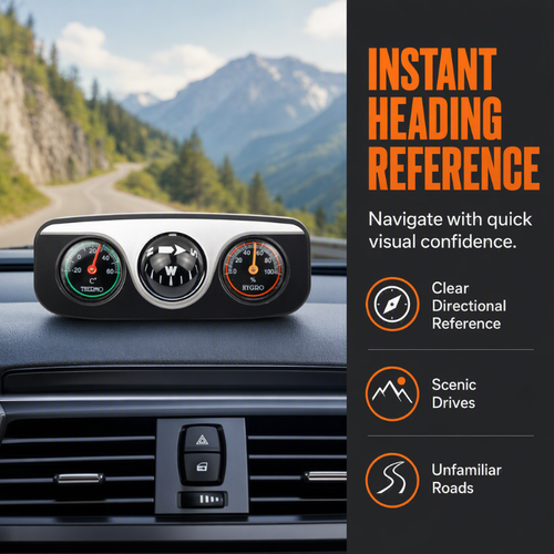 Car Dashboard Compass