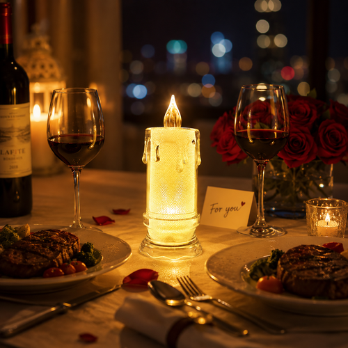 Warm LED Candle Lamp for Romantic Home Decor in Kenya