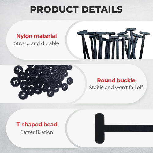 🔥HOT SALE🔥 COD！Nylon Cable Tie Buckles 100pcs Pack  — Universal Clips for Wire and Cable Management.Nairobi stock ships within 48H, delivered within 3days