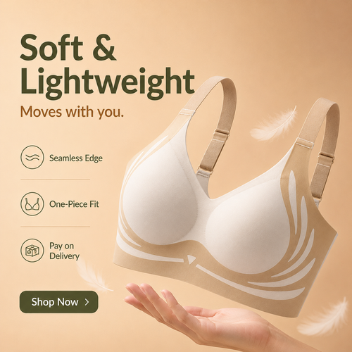 🔥HOT SALE🔥 COD！Buy 1 Get 3 😍 Seamless Support Bra — Soft, Comfortable Vest-Style Bra with Lift-Up and Side Control.Nairobi stock ships within 48H, delivered within 3days😍😍😍😍