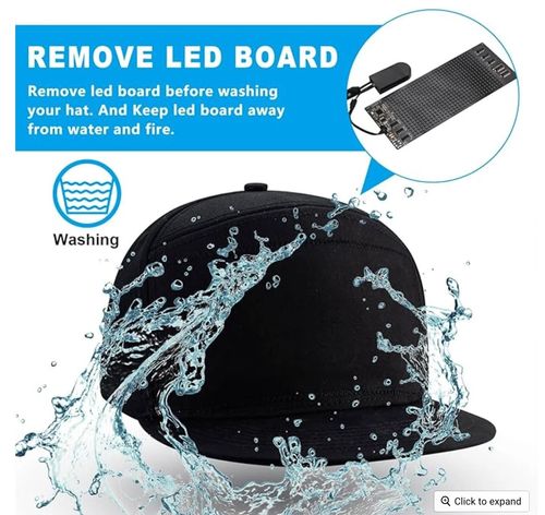 LED Bluetooth Display Cap Custom Text Animation Hat for Advertising Fashion and Events in Kenya