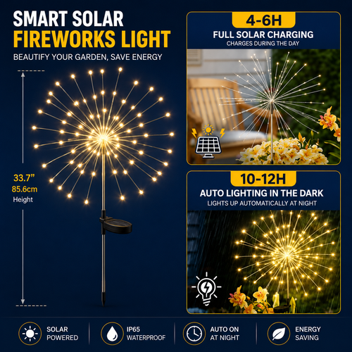 💡 Buy 1 Get 2💡 | Solar Garden Firework Lights Waterproof Outdoor Light Strip for Yard Patio Decor | COD Free Shipping