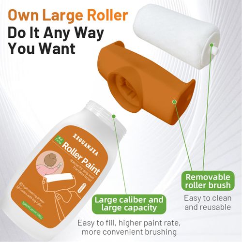 🔥HOT SALE🔥 COD！  Small Roller Brush Repair Kit, white water-based paint effortlessly repairs scratches and yellowing, leaving walls looking brand new