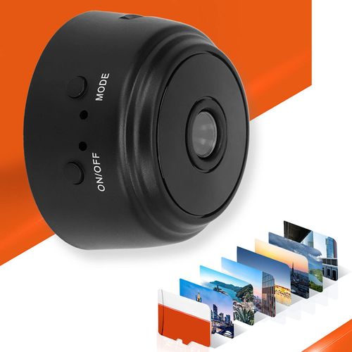 🔥HOT SALE🔥 COD！   Home Mini Camera, 1080P Wireless Camera, Indoor and Outdoor Puppy Pet Camera with Magnetic Back Cover, Support WiFi Connection for Home Office Yard (Black)