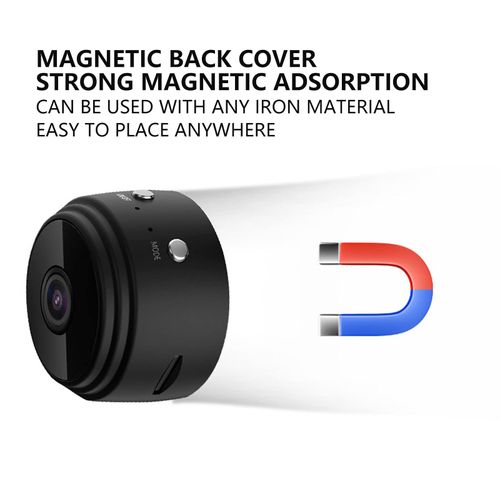 🔥HOT SALE🔥 COD！   Home Mini Camera, 1080P Wireless Camera, Indoor and Outdoor Puppy Pet Camera with Magnetic Back Cover, Support WiFi Connection for Home Office Yard (Black)