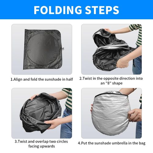🔥HOT SALE🔥 COD！Windshield sun visor, foldable sun visor, UV reflector, sun visor cover, sunshade, reflective