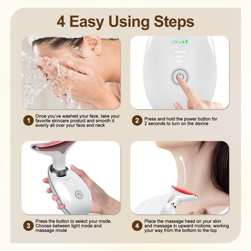 🔥HOT SALE🔥 COD！            Face Beauty Device,  Multifunctional Facial Massager, for Skin Care, Firming, Smoothing