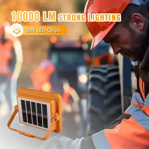🔥HOT SALE🔥 COD！            Solar Portable Rechargeable Work Light,16500mAh 120W Magnetic Flood Battery Work Light Outedoor LED Camping Lights Waterproof for Job Site Repair,Camping, Hiking, Emergency