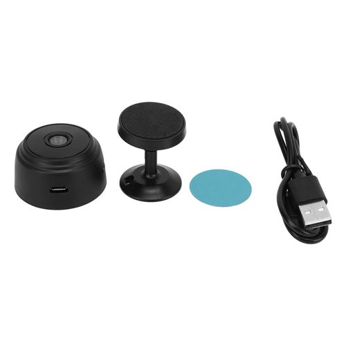 🔥HOT SALE🔥 COD！   Home Mini Camera, 1080P Wireless Camera, Indoor and Outdoor Puppy Pet Camera with Magnetic Back Cover, Support WiFi Connection for Home Office Yard (Black)