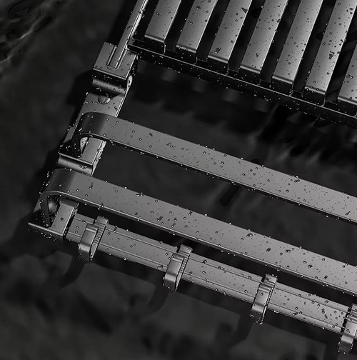 Gunmetal Modern Design Corner Mounted Bathroom Storage Rack No-Drill Integrated Accessory Toilet Restroom Towel Rack