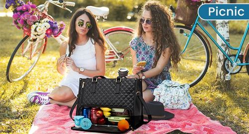 👨‍👩‍👧‍👦💼 The Ultimate 2-in-1 Tote Bag – Where Elegance Meets Functionality! 🍽️🔥👇