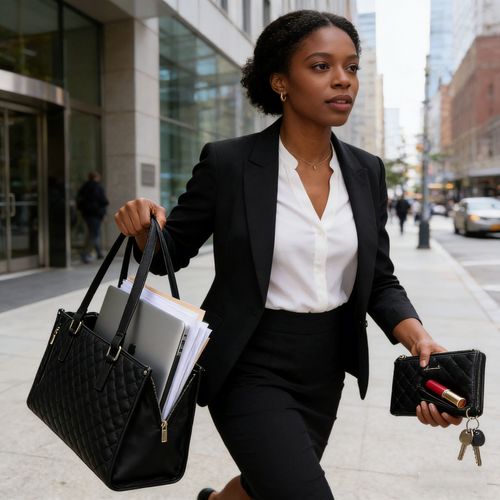 👨‍👩‍👧‍👦💼 The Ultimate 2-in-1 Tote Bag – Where Elegance Meets Functionality! 🍽️🔥👇