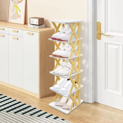Simple and portable DIY shoe rack,