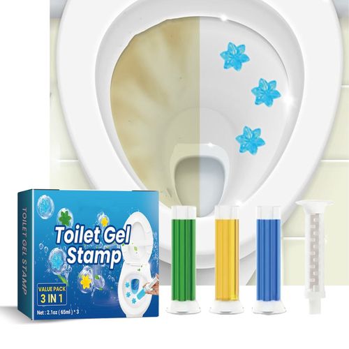 🔥🚽🌸Toilet Cleaning Gel Stamps🌸 3 Packs⏰42 Sheets 3 Months Fresh Floral Scent