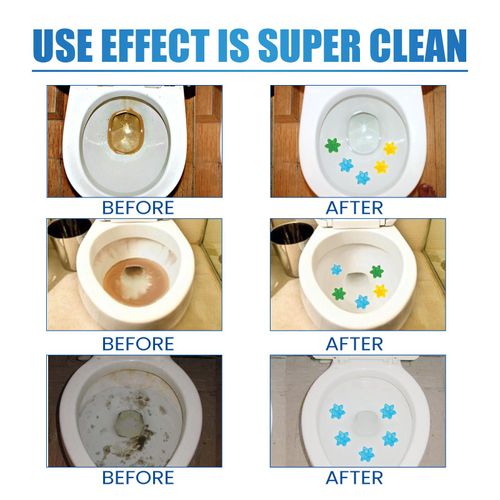🔥🚽🌸Toilet Cleaning Gel Stamps🌸 3 Packs⏰42 Sheets 3 Months Fresh Floral Scent