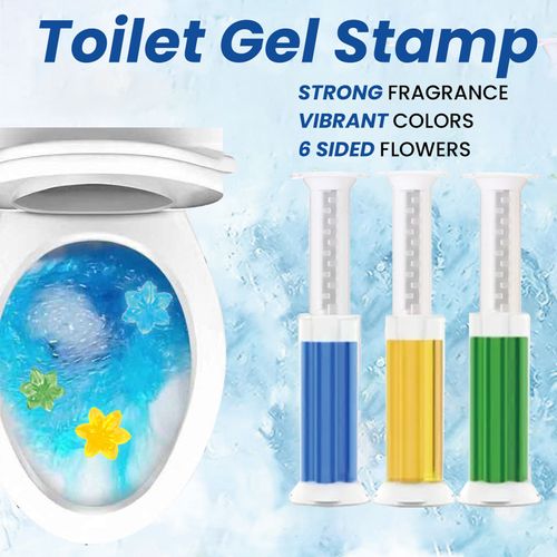 🔥🚽🌸Toilet Cleaning Gel Stamps🌸 3 Packs⏰42 Sheets 3 Months Fresh Floral Scent