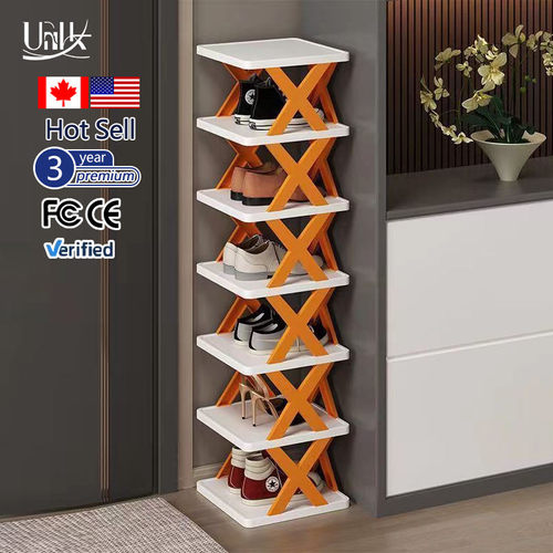 Modern living room furniture, plastic shoe rack, simple and portable DIY shoe rack, storage and organizing rack, narrow shoe rack.