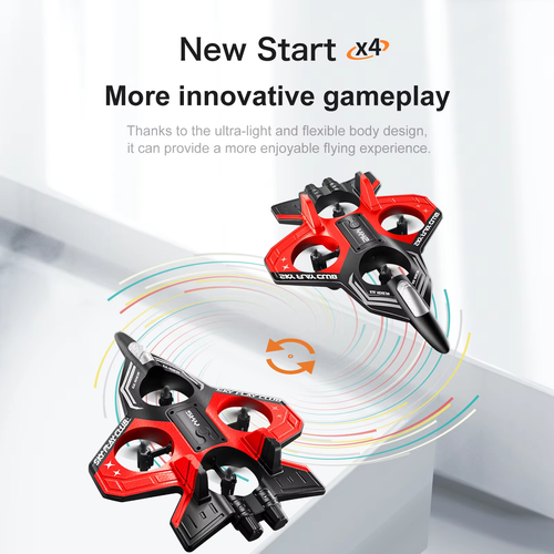 360° hovering remote-controlled foam airplane toy with lights, stunt EPP remote-controlled children's flying model