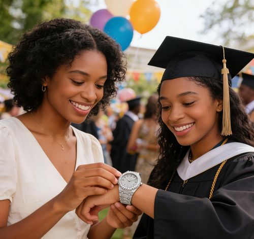 👨‍👩‍👧‍👦Starry Diamond-Encrusted Couple Watch Set😍