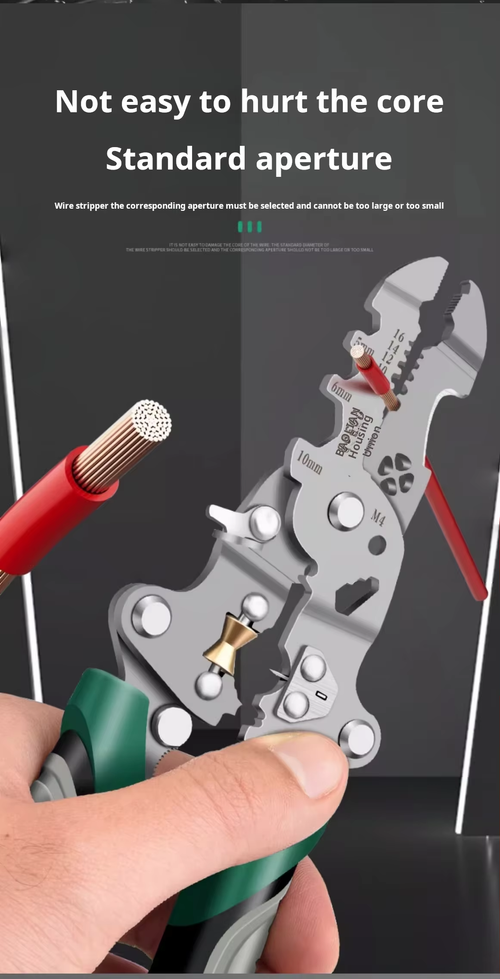 Wetoke Electrician Folding Wire Stripper Crimping Tool Popular Carbon Steel DIY Multi Function Sawtooth Cutting Cable Long Nose