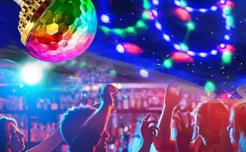 Rainbow Rotating Karaoke Ambience Light ✨
