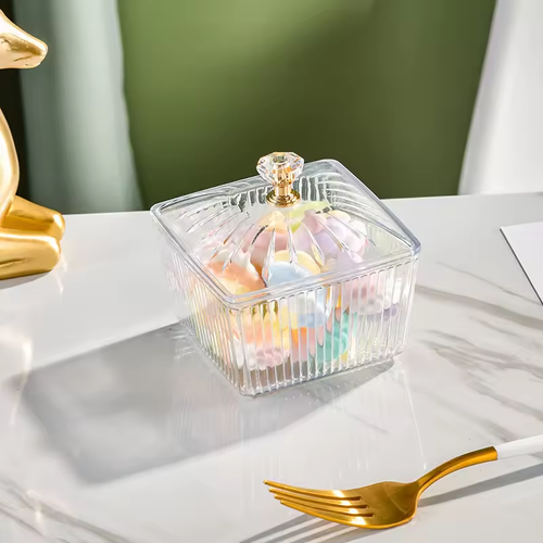 Nordic style, light luxury, fashionable fruit plate, multi-purpose storage box.