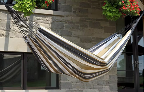 Custom Large Two Person Outdoor Beach Brazilian Swing Hammock for Patio Garden Camping Travel