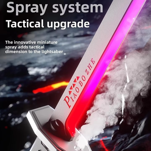 YT Spark Wanderer Lightsaber Cyberpunk Warrior Blade Toy Boys Advanced Laser Sword Light-Up Technology Firestone Smoke Toy Sword