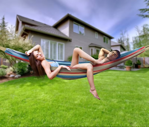 Custom Large Two Person Outdoor Beach Brazilian Swing Hammock for Patio Garden Camping Travel