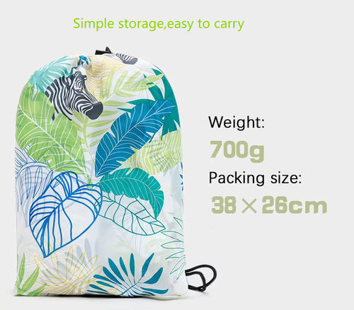 Custom logo portable inflatable-free leisure sofa with pillow cover, perfect for summer holidays, camping, and picnics.