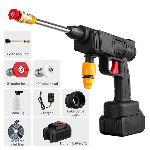 Wireless High - Pressure Car Wash Gun: Unleash Strong Jets Anywhere! 🚗