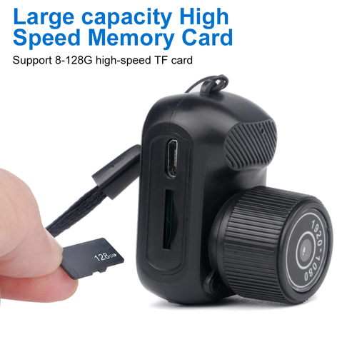 HD Mini Action Camera with 0.96 Inch Screen Kids Children's Fun Digital Video Recorder Outdoor Sports AVI Small Camcorder