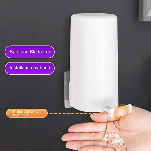 Wall-Mounted Soap Grinder for Bar Soap, No-Drill Soap Shaver and Dispenser, Waterproof Soap Bar Shredder for Bathroom, Kitchen