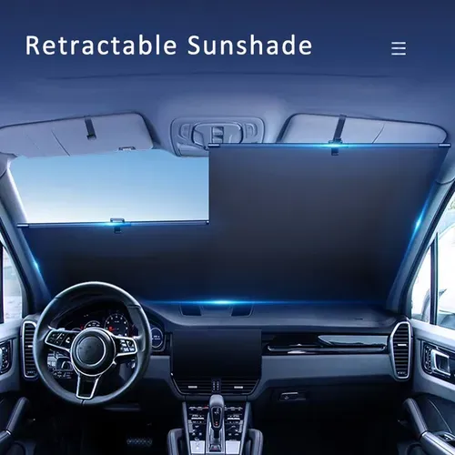 Travel Car Window Front Retractable Sunshade Auto Windshield Sunshade