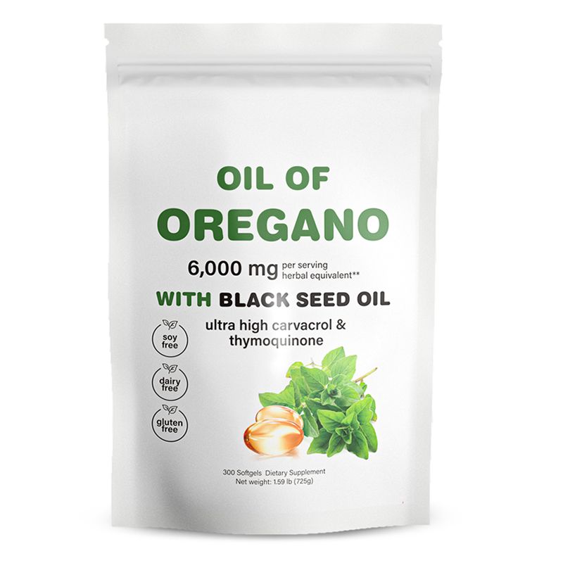 180 Capsules Per Bag, Pure Oregano Oil and Black Seed Oil Capsules, Oregano Soft Capsules,Black Seed Oil